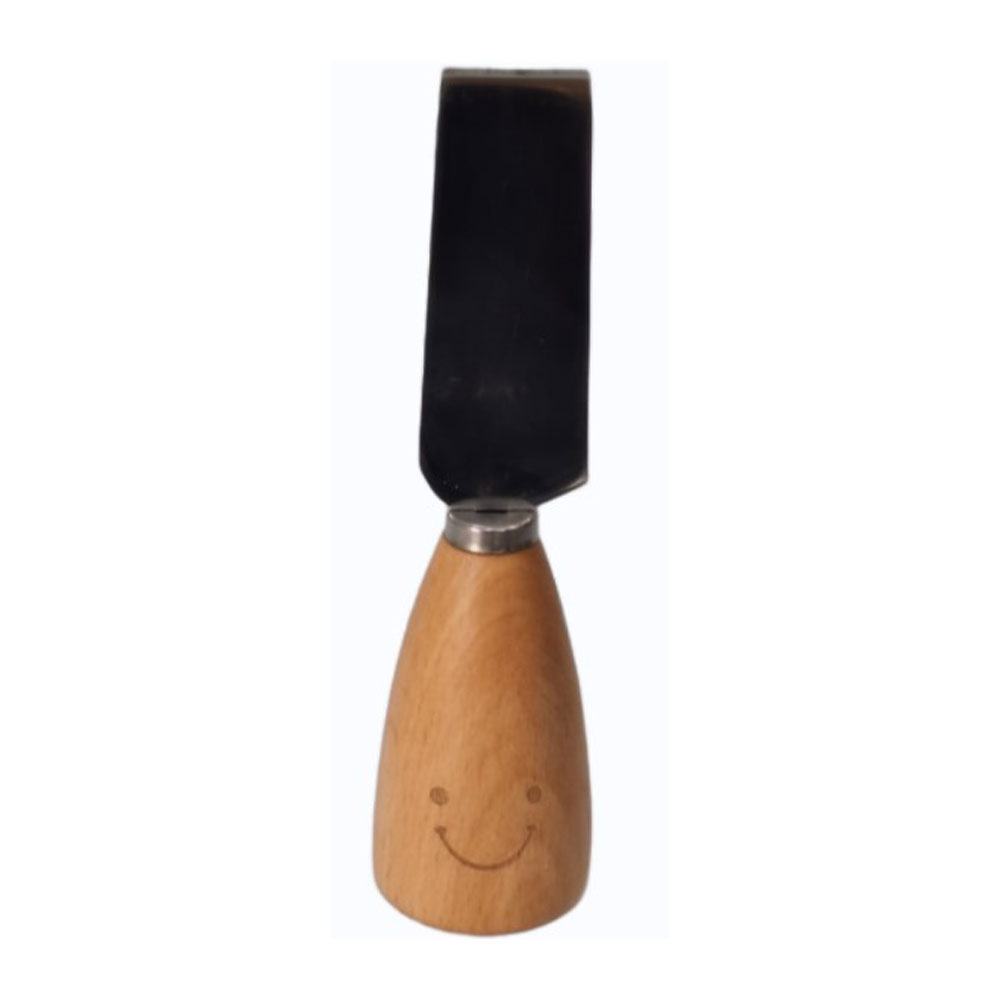 کاردک استیل دسته بامبو لبخندی مدل RK15