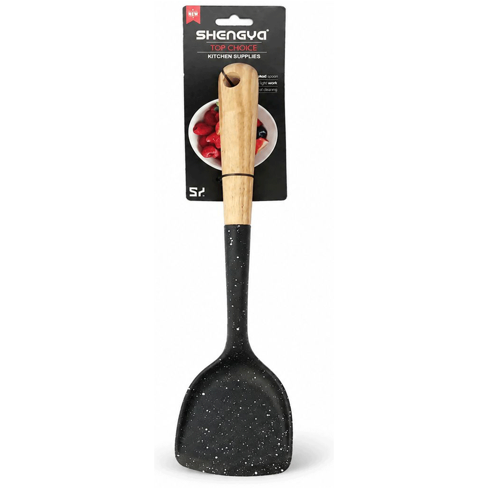 کفگیر دسته چوبی ساده شنگیا PN3-16001